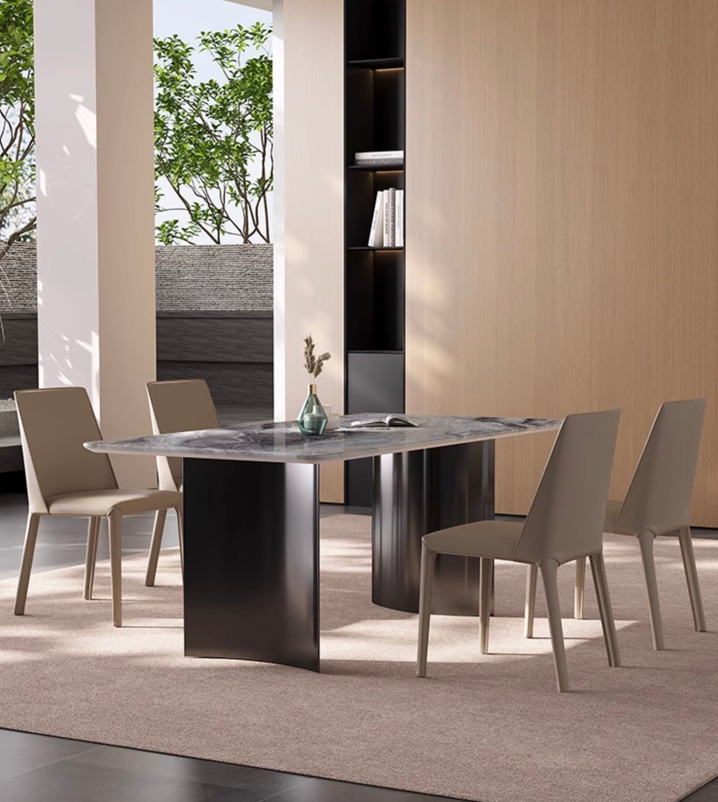 Luxe Dining Company:Angela Dining Table, Marble