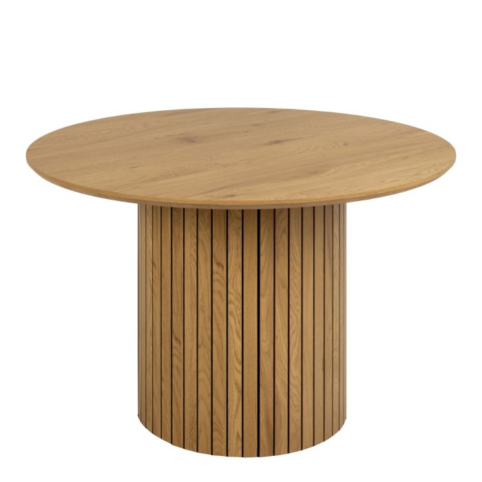 Yale 1.2m Oak Round Dining Table