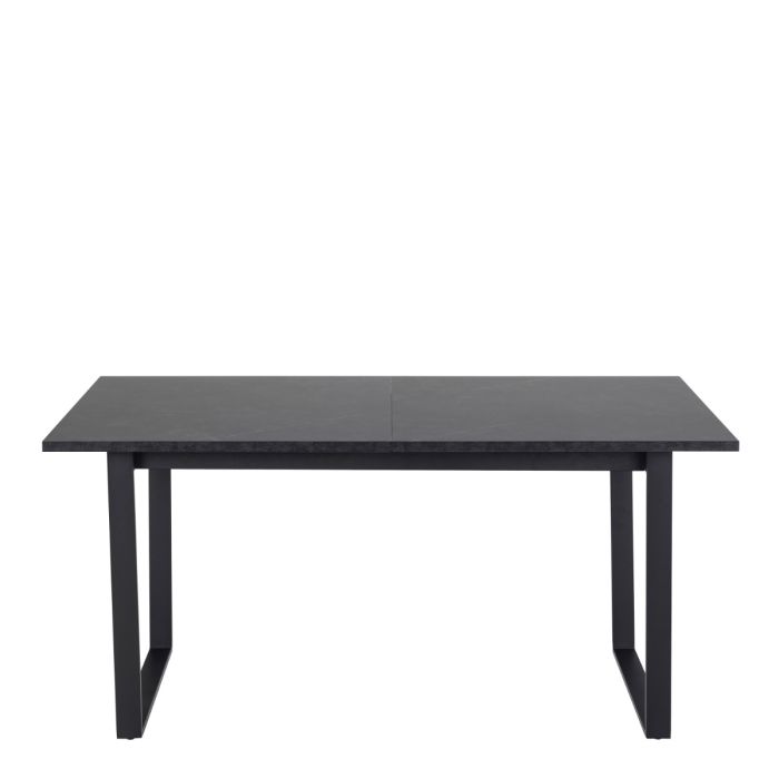 Amble Extending Dining Table – Black Marble Look (160–220cm) - Luxe Dining Company