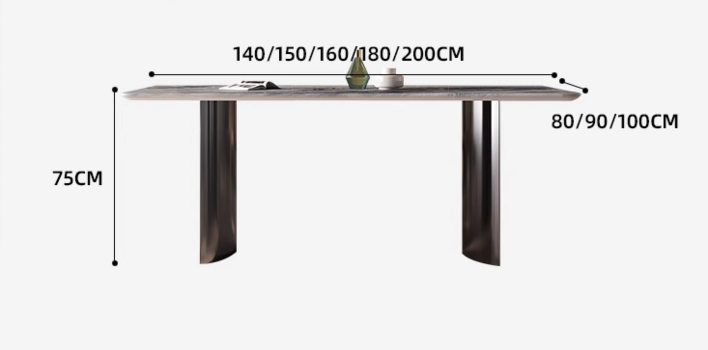 Luxe Dining Company:Angela Dining Table, Marble