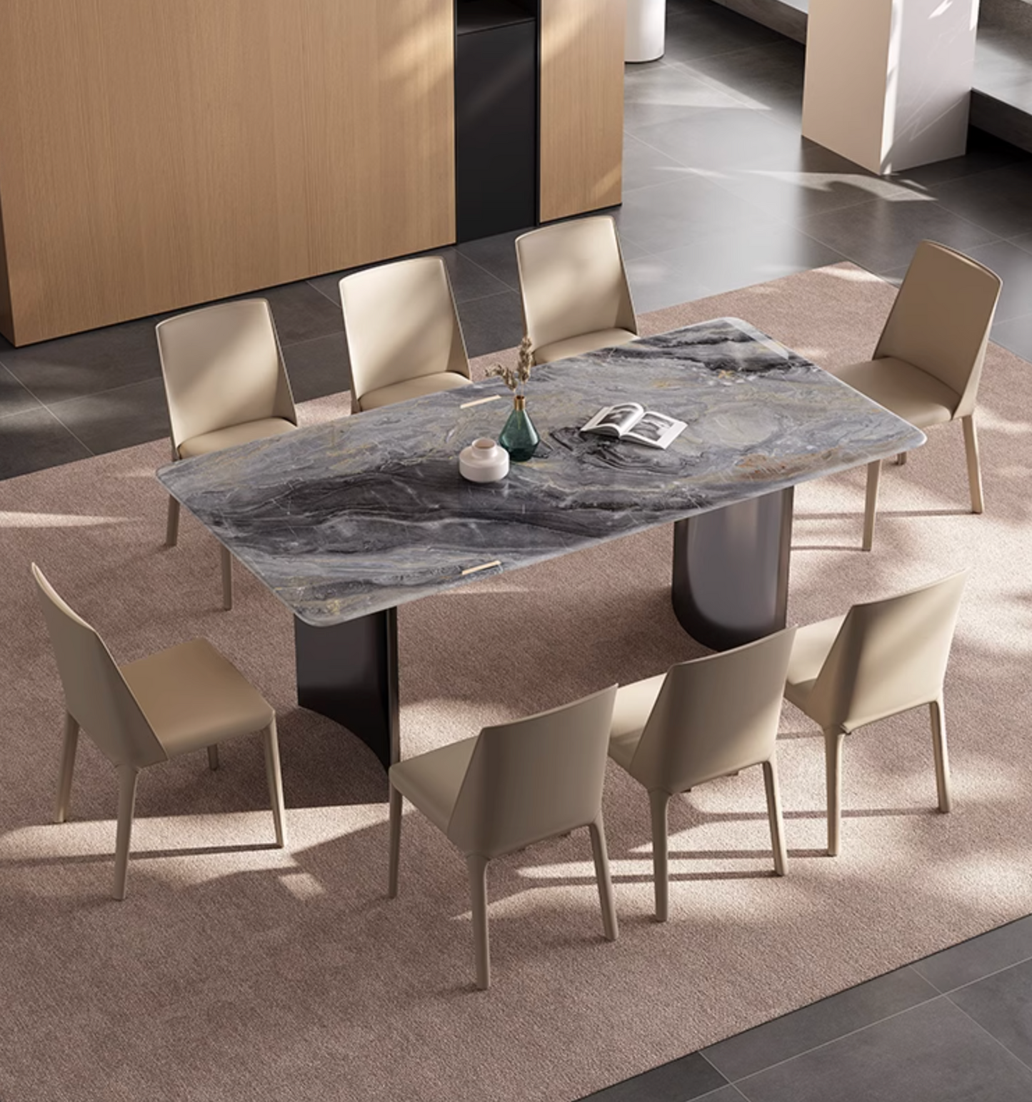 Luxe Dining Company:Angela Dining Table, Marble