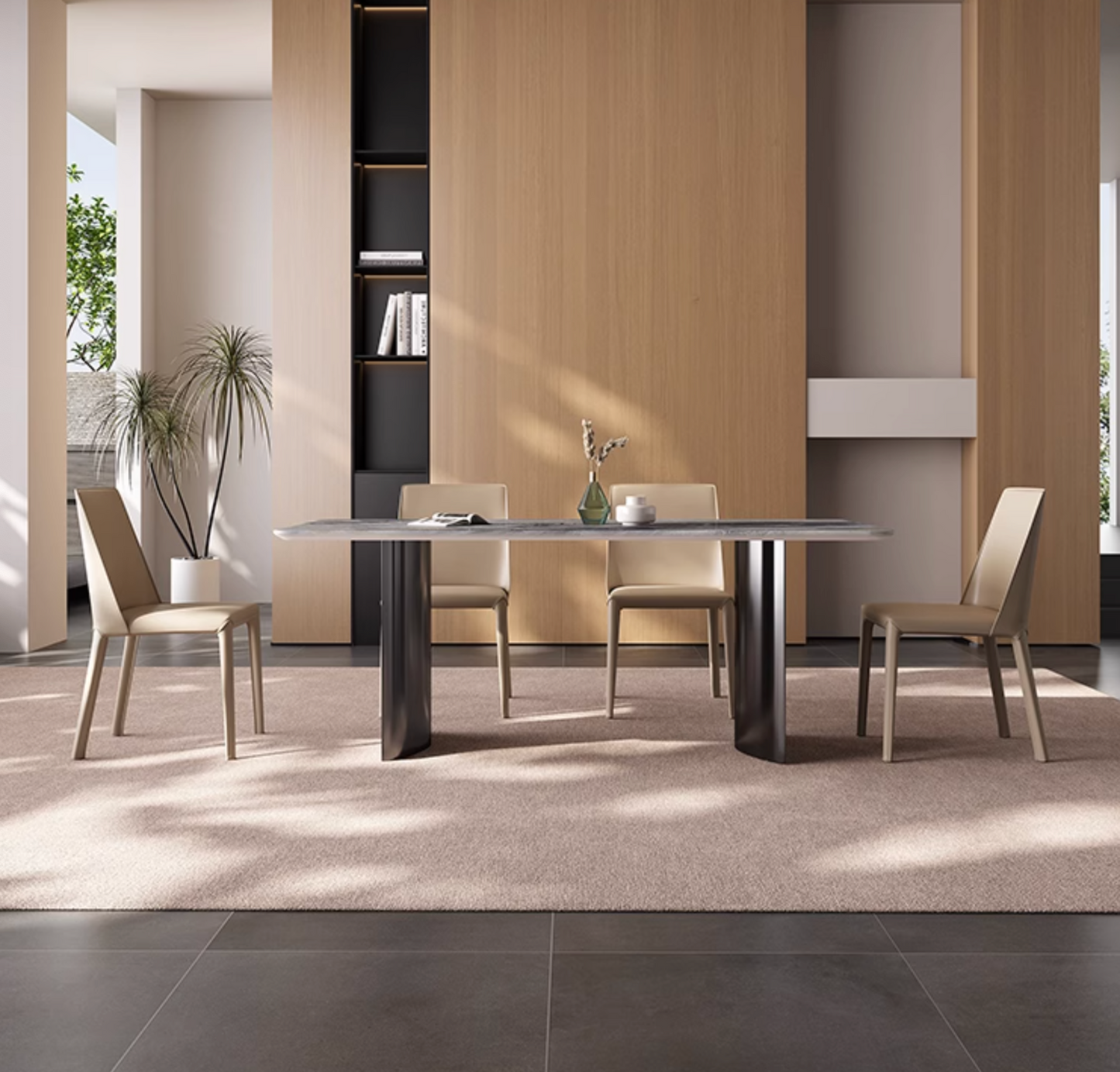 Luxe Dining Company:Angela Dining Table, Marble