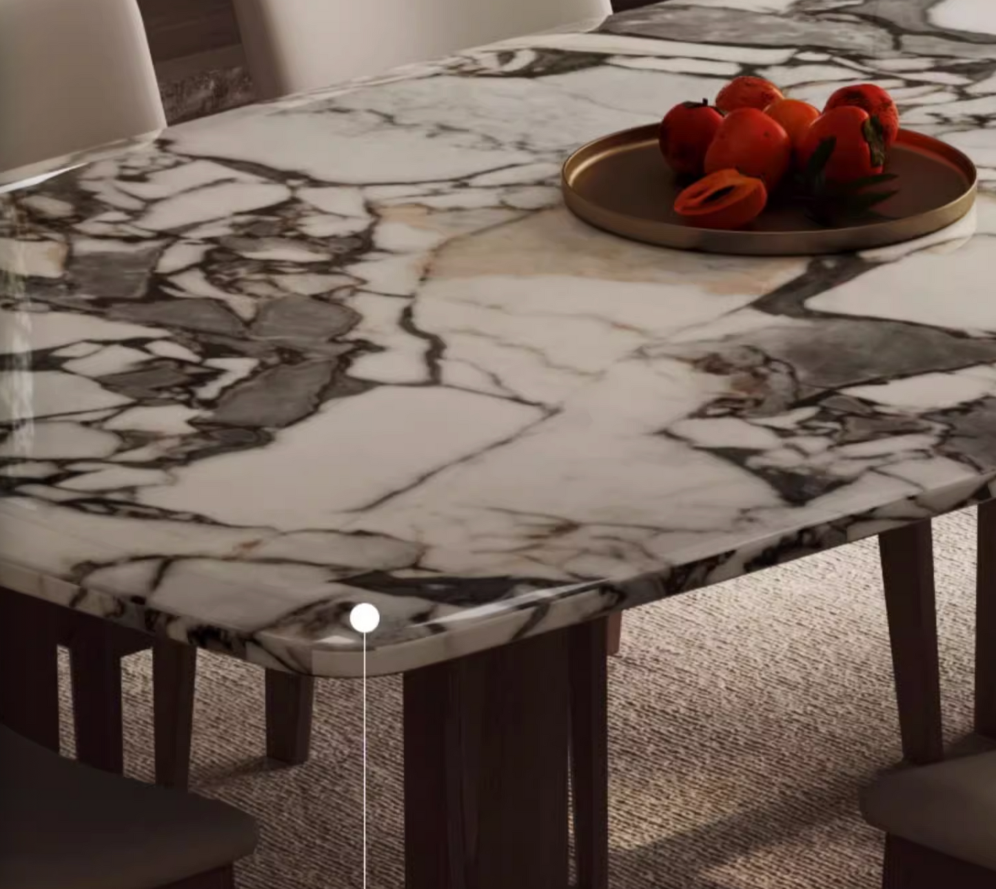 Luxe Dining Company:Donovan Dining Table, Marble