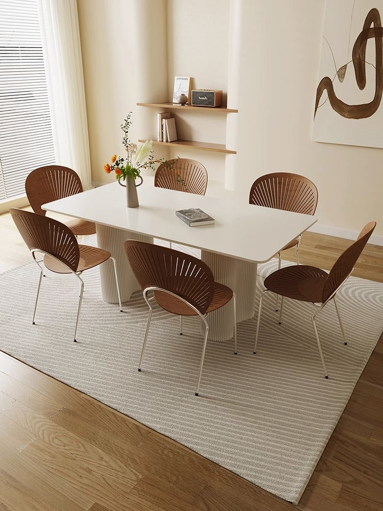 Luxe Dining Company:Aiden White Dining Table, Sintered Stone