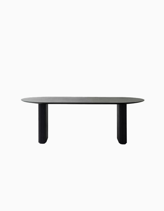 Luxe Dining Company:Ivar Oval Dining Table, Solid Wood