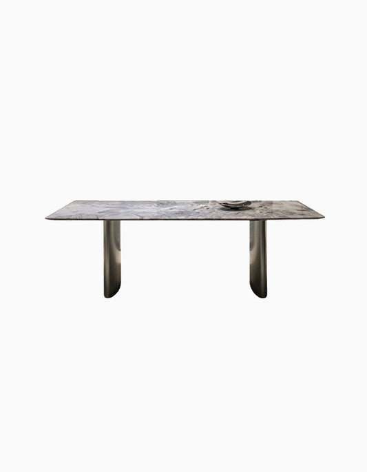 Luxe Dining Company:Natural Marble Dining Table