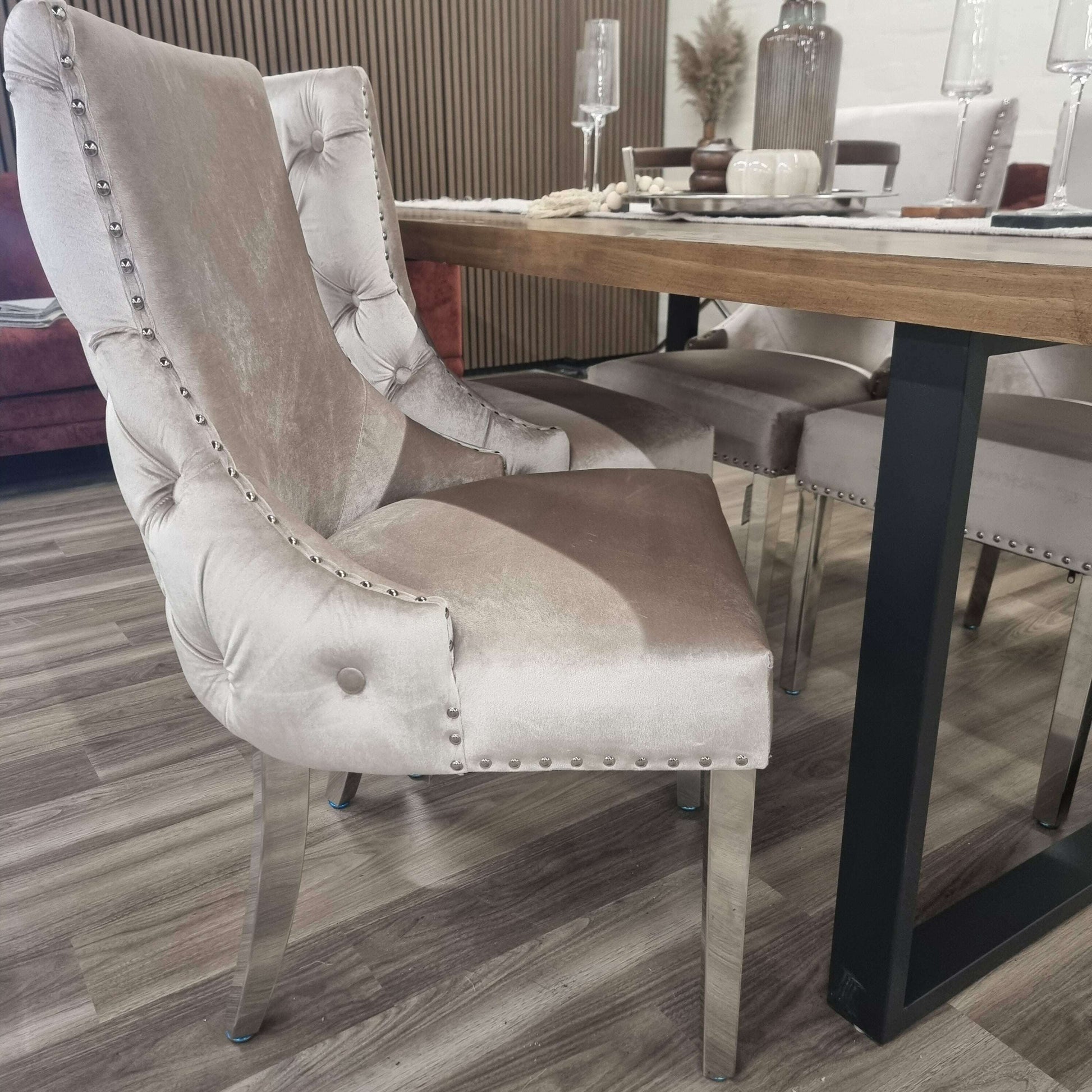 Kensington Dining Chair - Luxe Dining Company Dark Grey Dining Chair