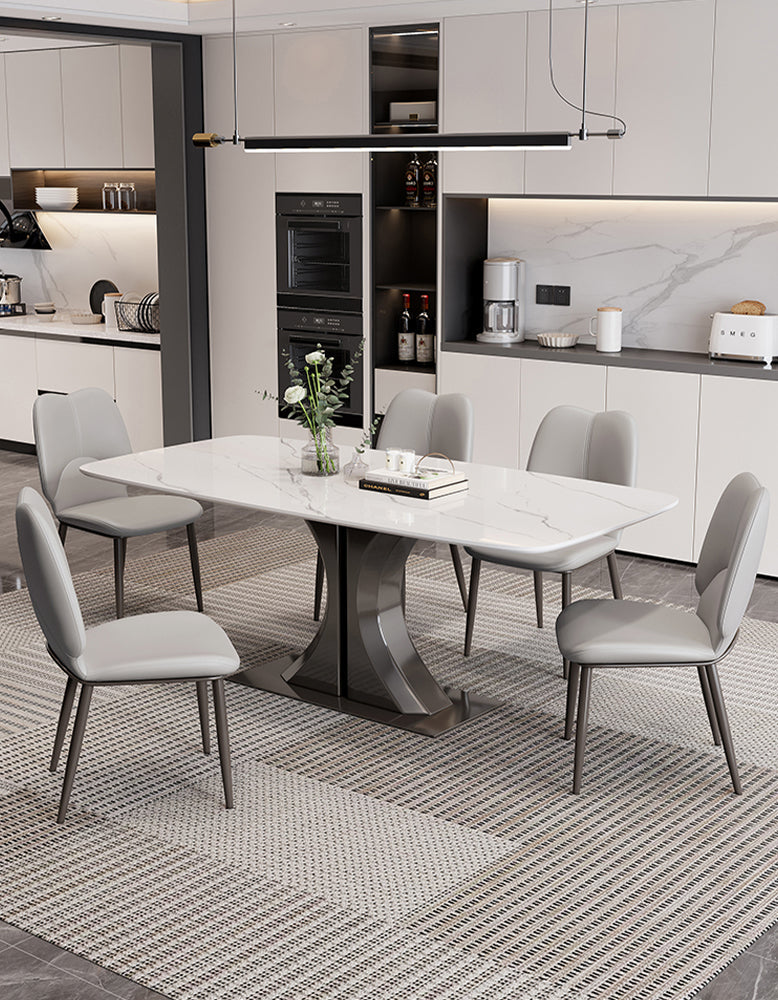 Luxe Dining Company:Elena Dining Table, Marble