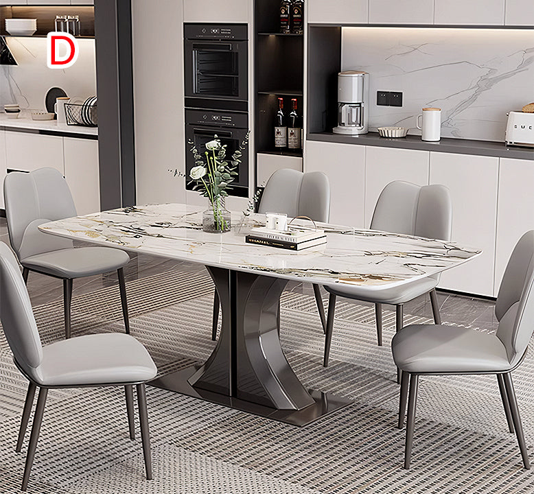 Luxe Dining Company:Elena Dining Table, Marble,130cm / D