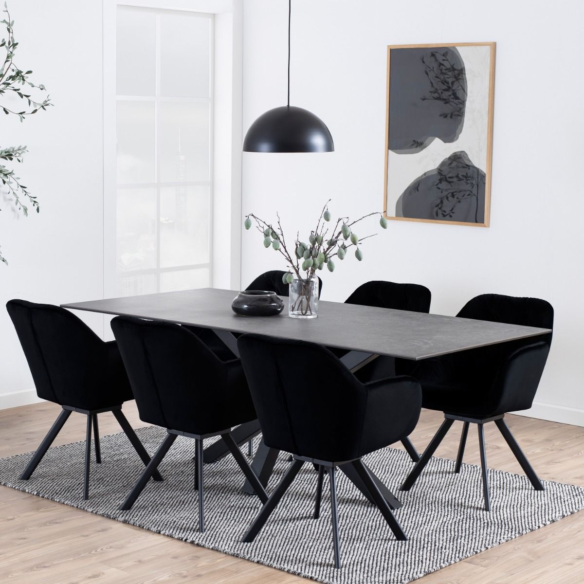 Chicago 2m Dining Table - Luxe Dining Company Brown Dining Tables