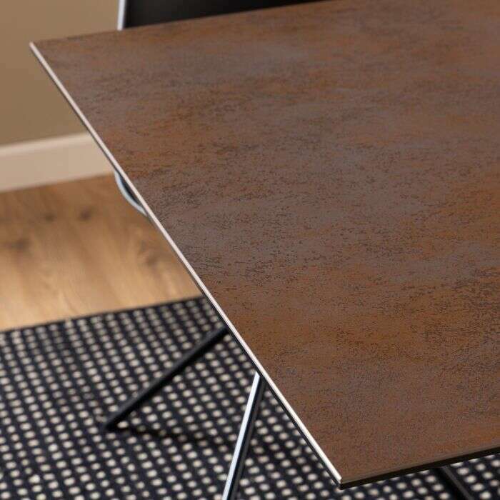 Luxe Dining Company:Phoenix 2M Bronze Ceramic Dining Table