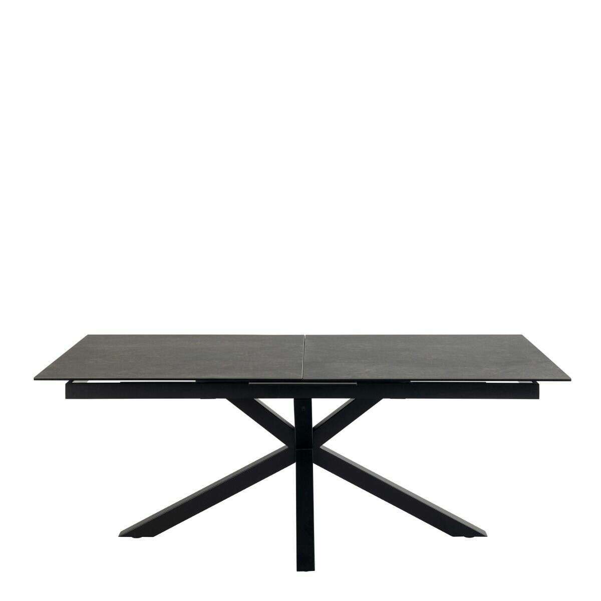 Luxe Dining Company:Atlanta 2M Black Ceramic Extendable Dining Table