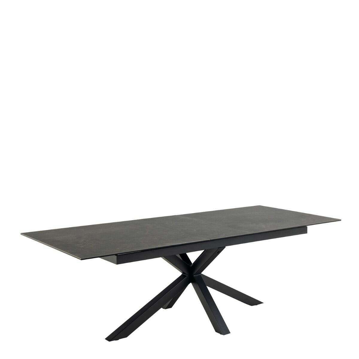 Luxe Dining Company:Atlanta 2M Black Ceramic Extendable Dining Table