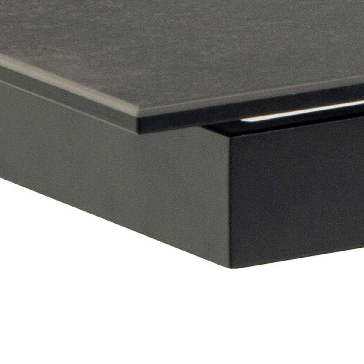 Luxe Dining Company:Atlanta 2M Black Ceramic Extendable Dining Table