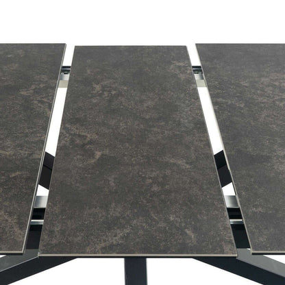 Luxe Dining Company:Atlanta 2M Black Ceramic Extendable Dining Table