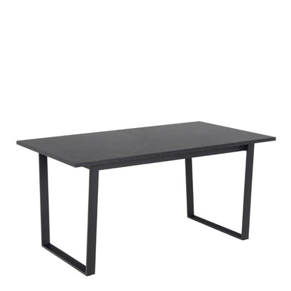 Amble Extending Dining Table – Black Marble Look (160–220cm) - Luxe Dining Company