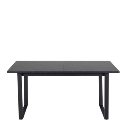 Amble Extending Dining Table – Black Marble Look (160–220cm) - Luxe Dining Company