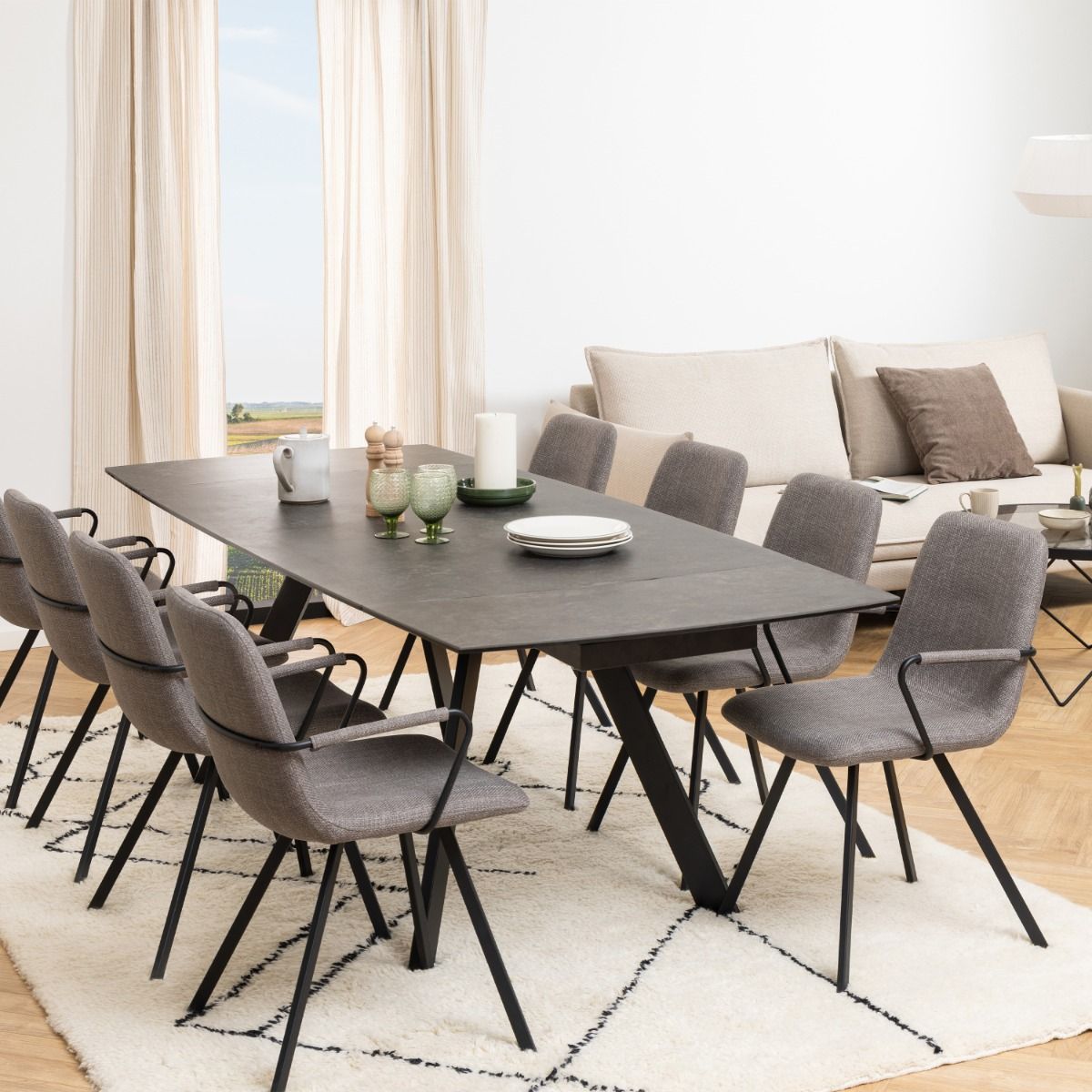 Blackburn Extendable Dining Table - Luxe Dining Company Default Title Dining Tables