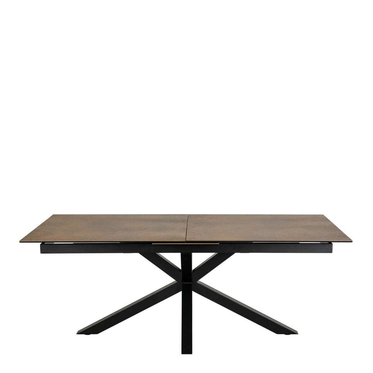 Luxe Dining Company:Phoenix Bronze Ceramic Extendable Dining Table
