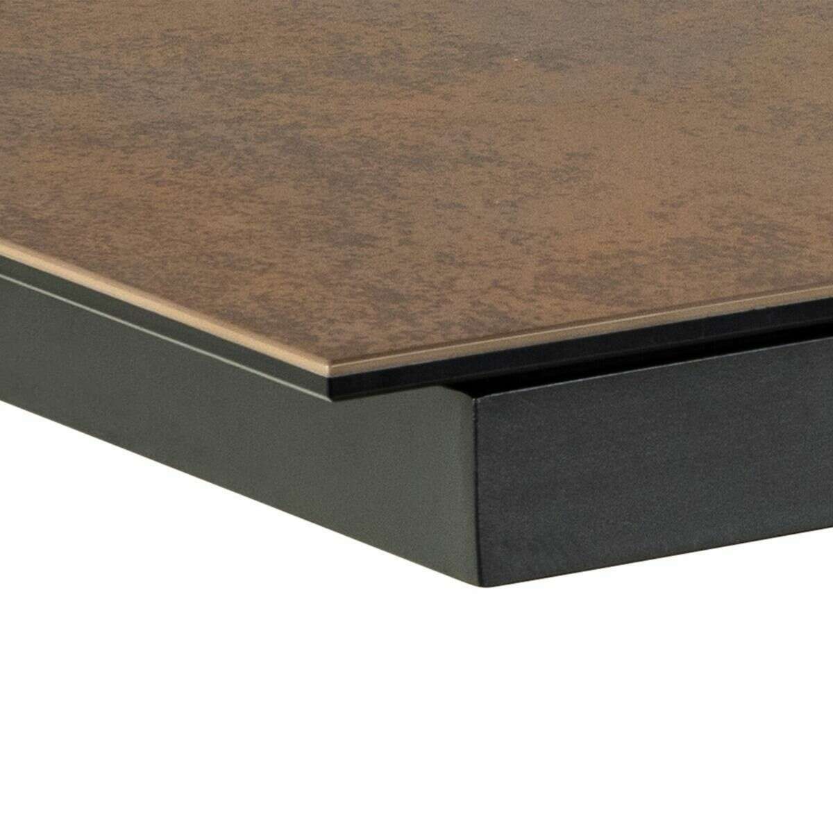 Luxe Dining Company:Phoenix Bronze Ceramic Extendable Dining Table