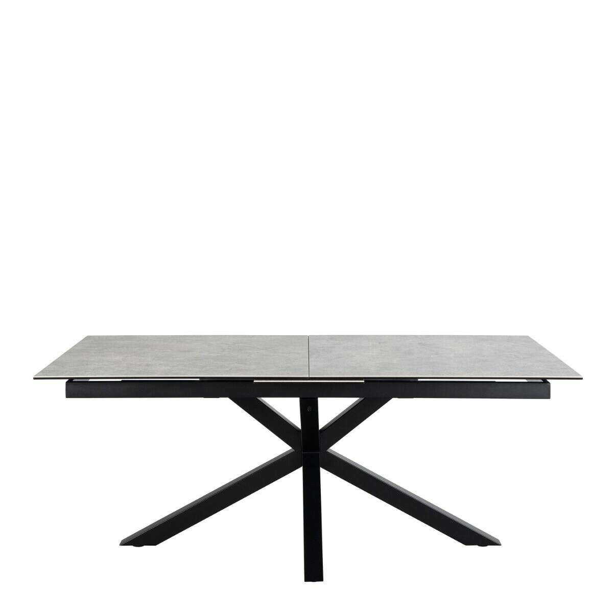 Luxe Dining Company:Chicago Grey Ceramic Extendable Dining Table