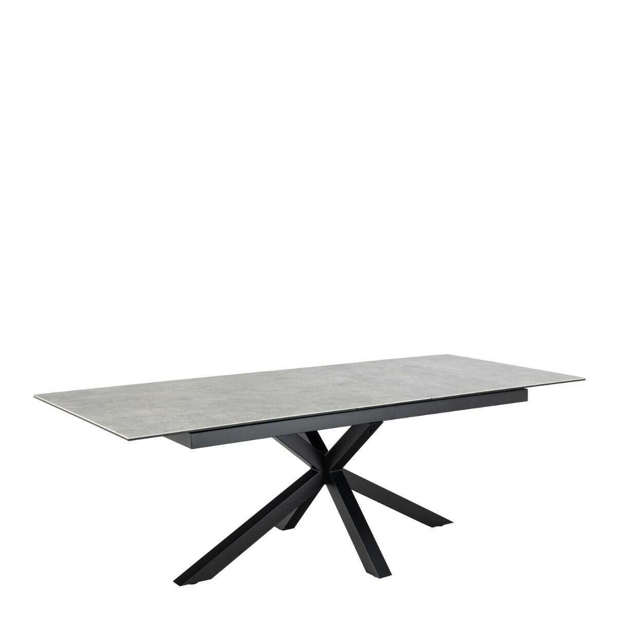 Luxe Dining Company:Chicago Grey Ceramic Extendable Dining Table