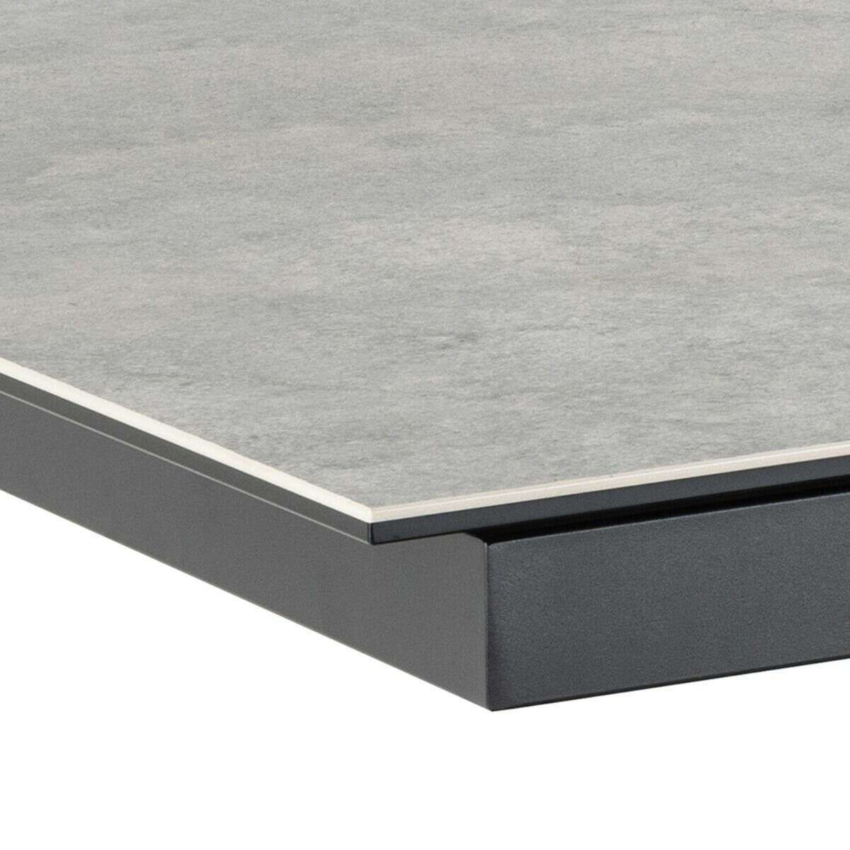 Luxe Dining Company:Chicago Grey Ceramic Extendable Dining Table