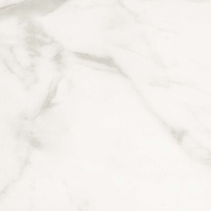 Luxe Dining Company:New York White Marble Ceramic Extendable Dining Table