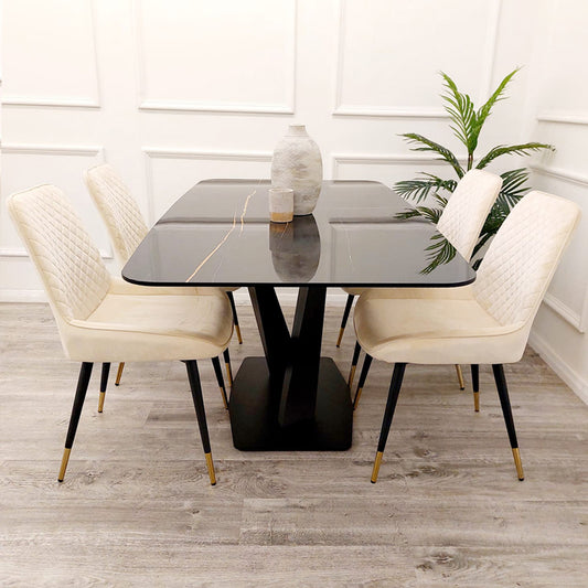 Apollo 1.6m Dining Table - Luxe Dining Company Default Title Dining Tables