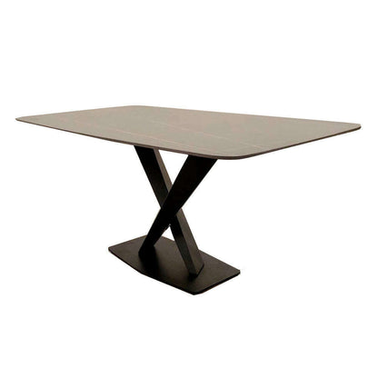Luxe Dining Company:Apollo 1.6M Black Sintered Stone Dining Table
