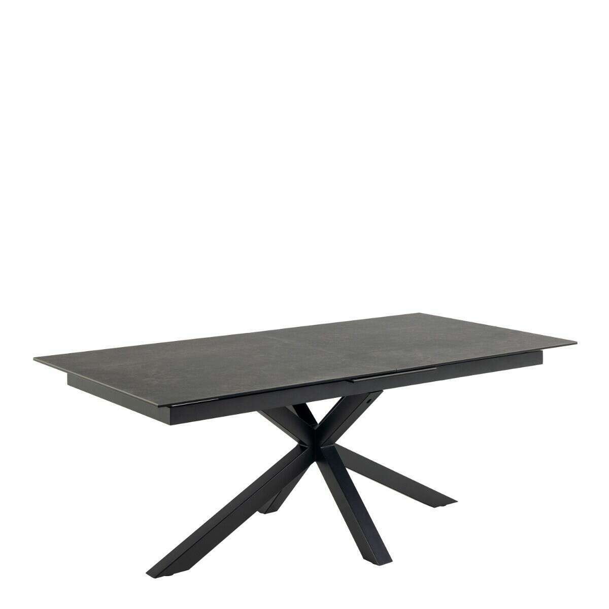 Luxe Dining Company:Atlanta 2M Black Ceramic Extendable Dining Table