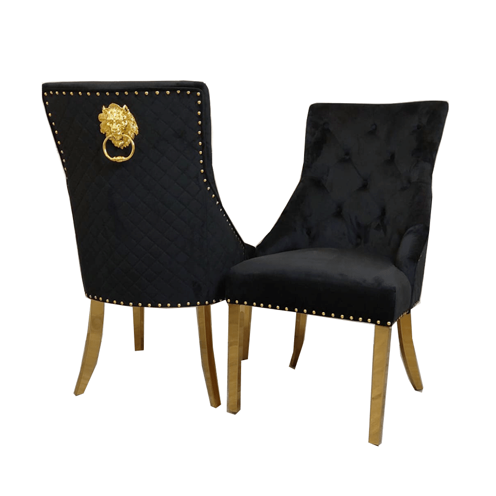 Bentley Gold Dining Chair - Luxe Dining Company