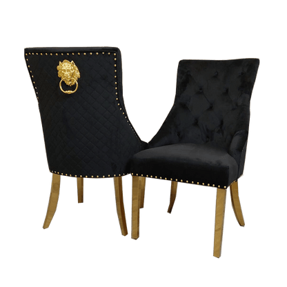 Bentley Gold Dining Chair - Luxe Dining Company