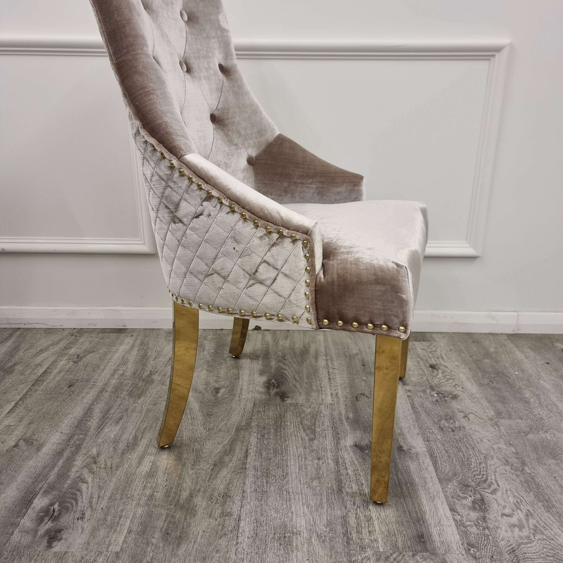 Bentley Gold Dining Chair - Luxe Dining Company