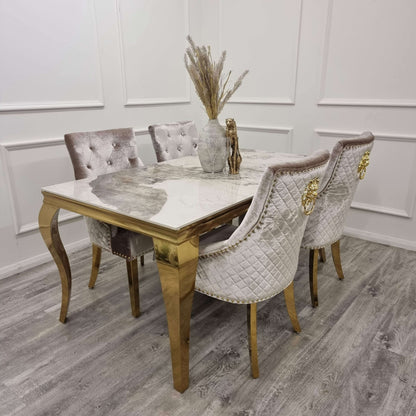 Bentley Gold Dining Chair - Luxe Dining Company