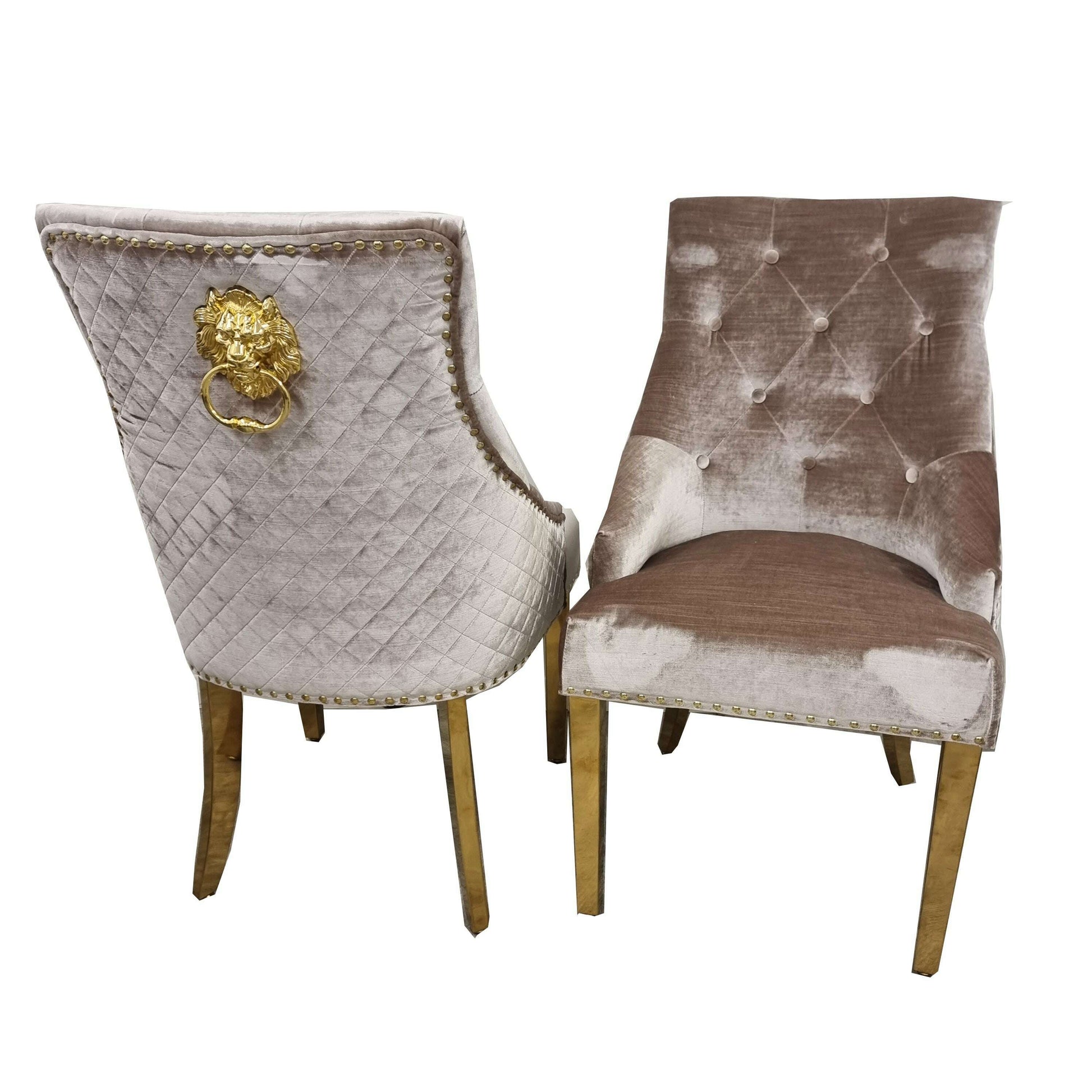 Bentley Gold Dining Chair - Luxe Dining Company