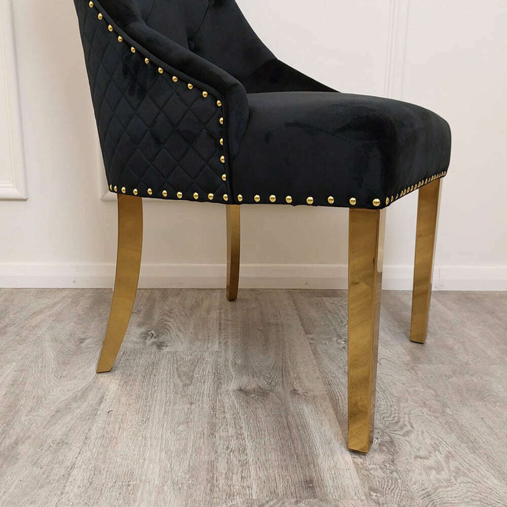 Bentley Gold Dining Chair - Luxe Dining Company