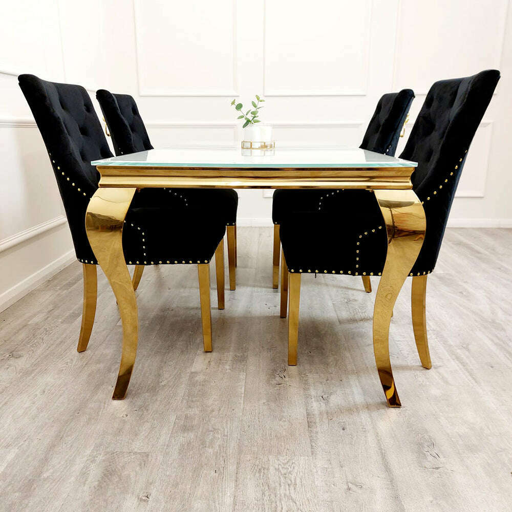 Bentley Gold Dining Chair - Luxe Dining Company