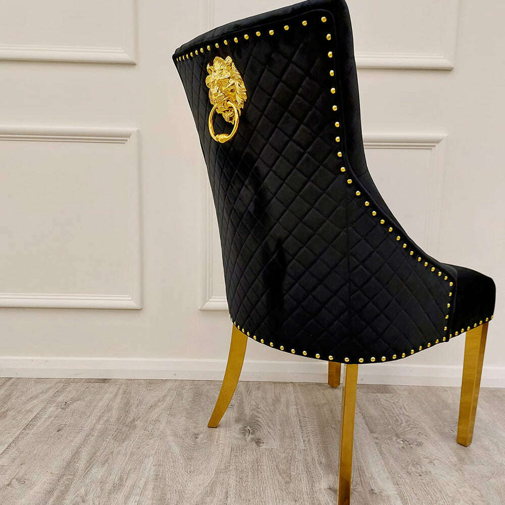 Bentley Gold Dining Chair - Luxe Dining Company