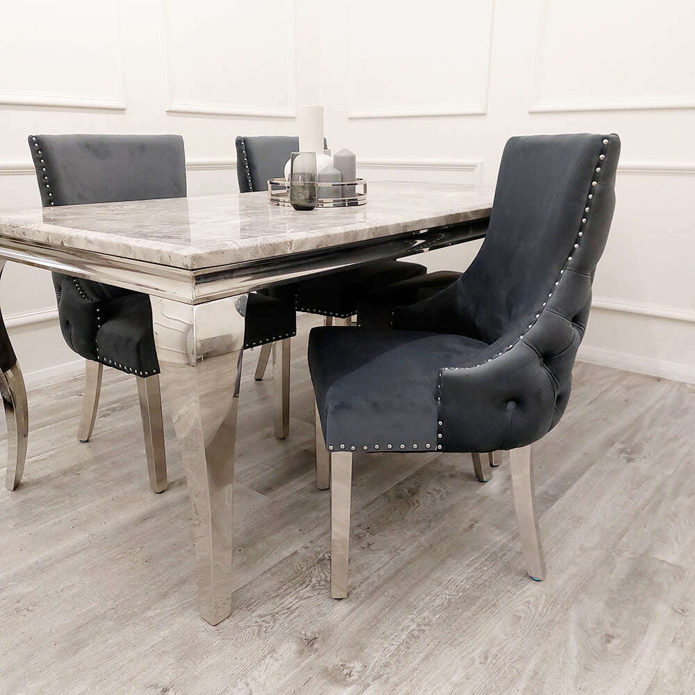 Kensington Dining Chair - Luxe Dining Company Dark Grey Dining Chair