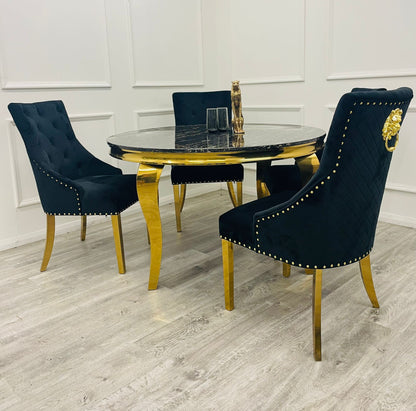 Lyon 1.3m Dining Set - Luxe Dining Company Default Title Dining Sets