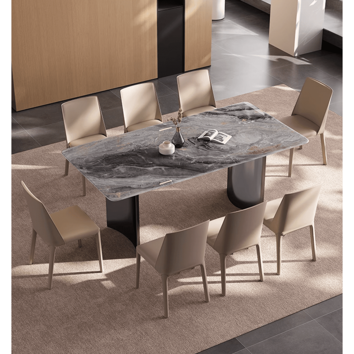 Luxe Dining Company:Angela Dining Table, Marble