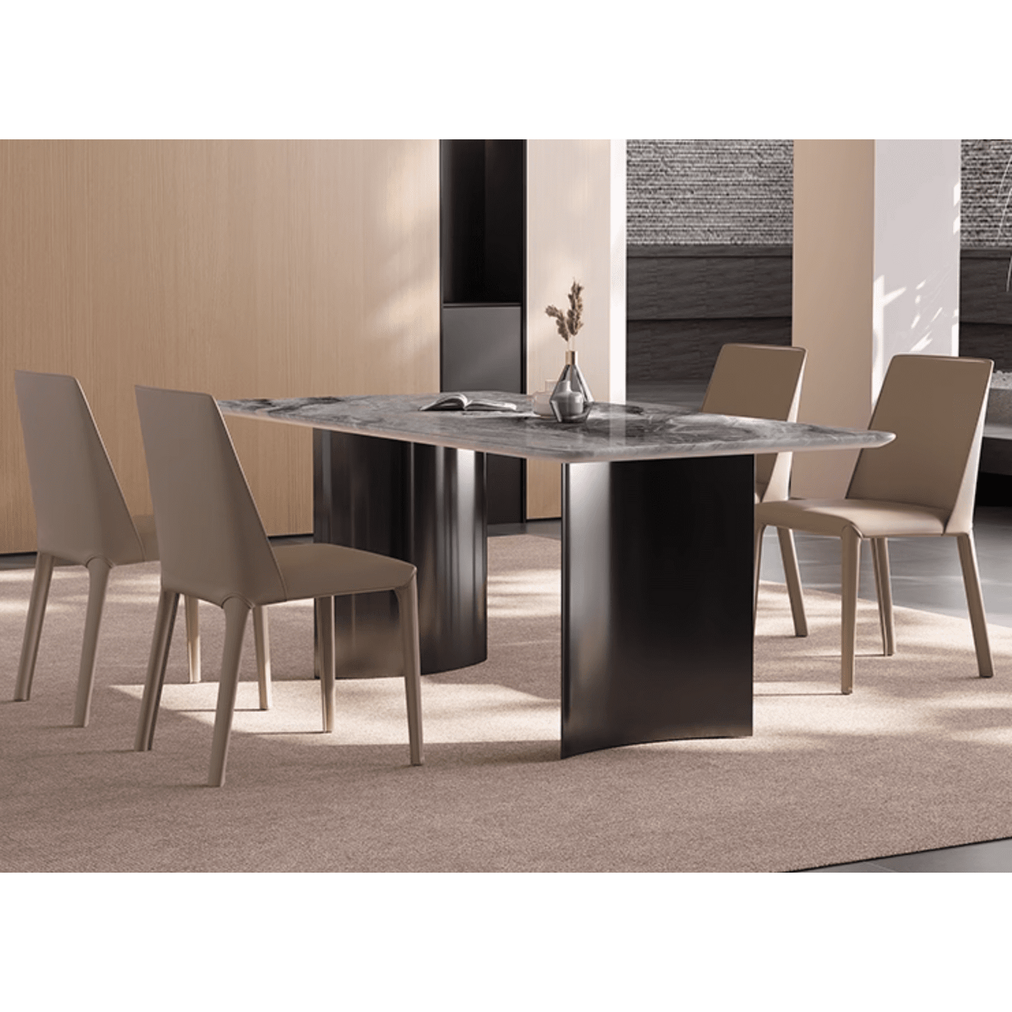Luxe Dining Company:Angela Dining Table, Marble