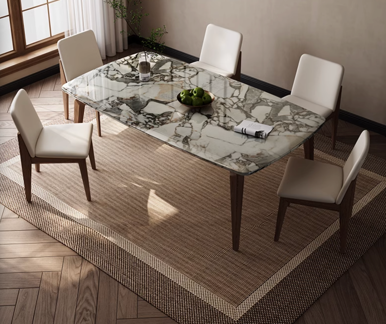 Luxe Dining Company:Dominic Dining Table, Marble