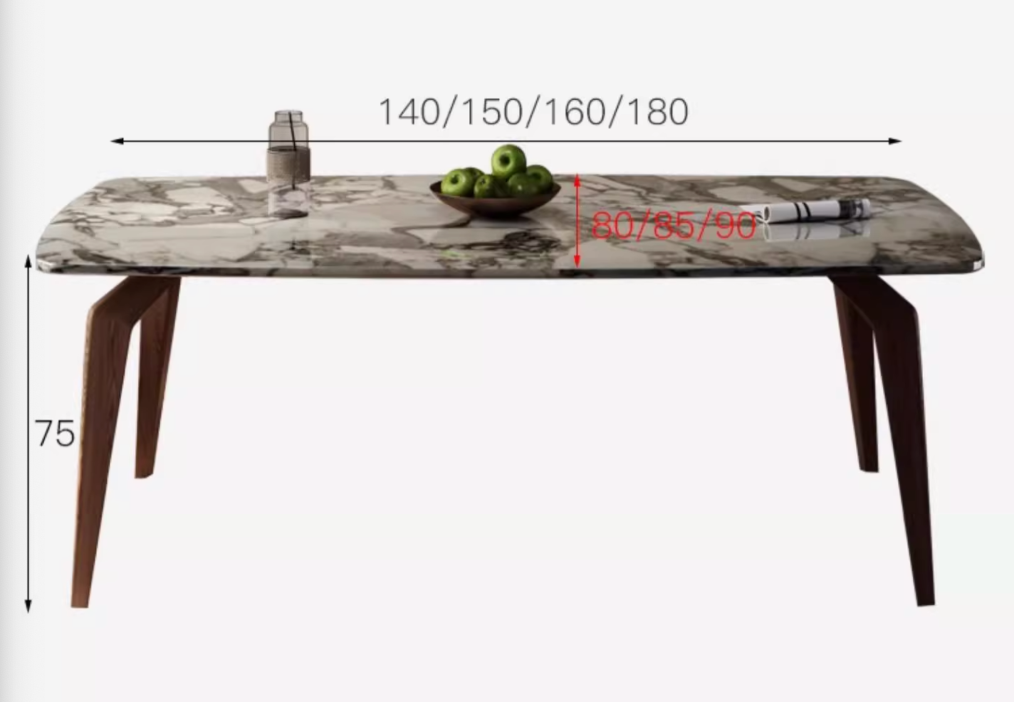 Luxe Dining Company:Dominic Dining Table, Marble