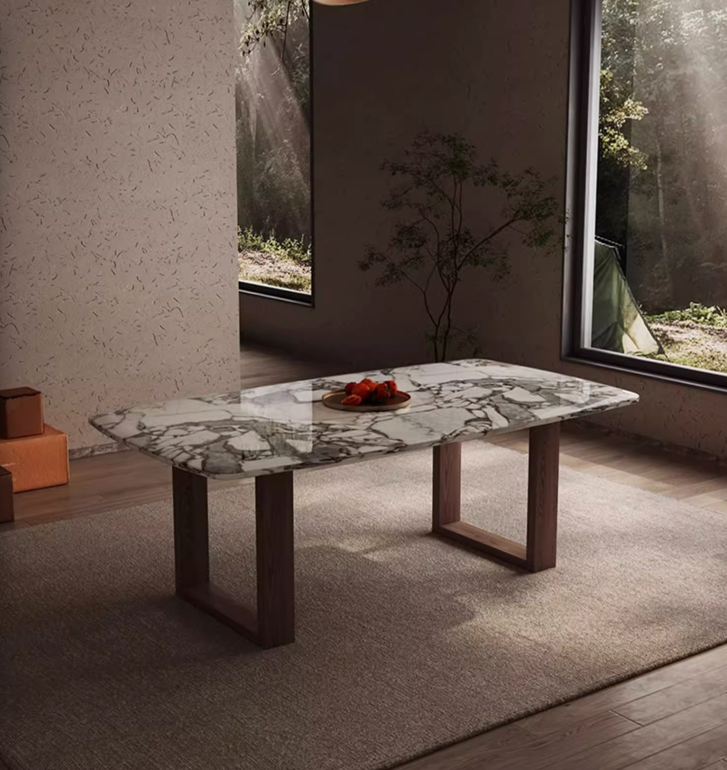 Luxe Dining Company:Donovan Dining Table, Marble