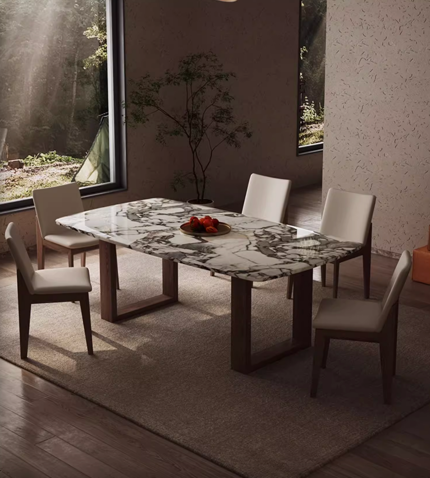 Luxe Dining Company:Donovan Dining Table, Marble