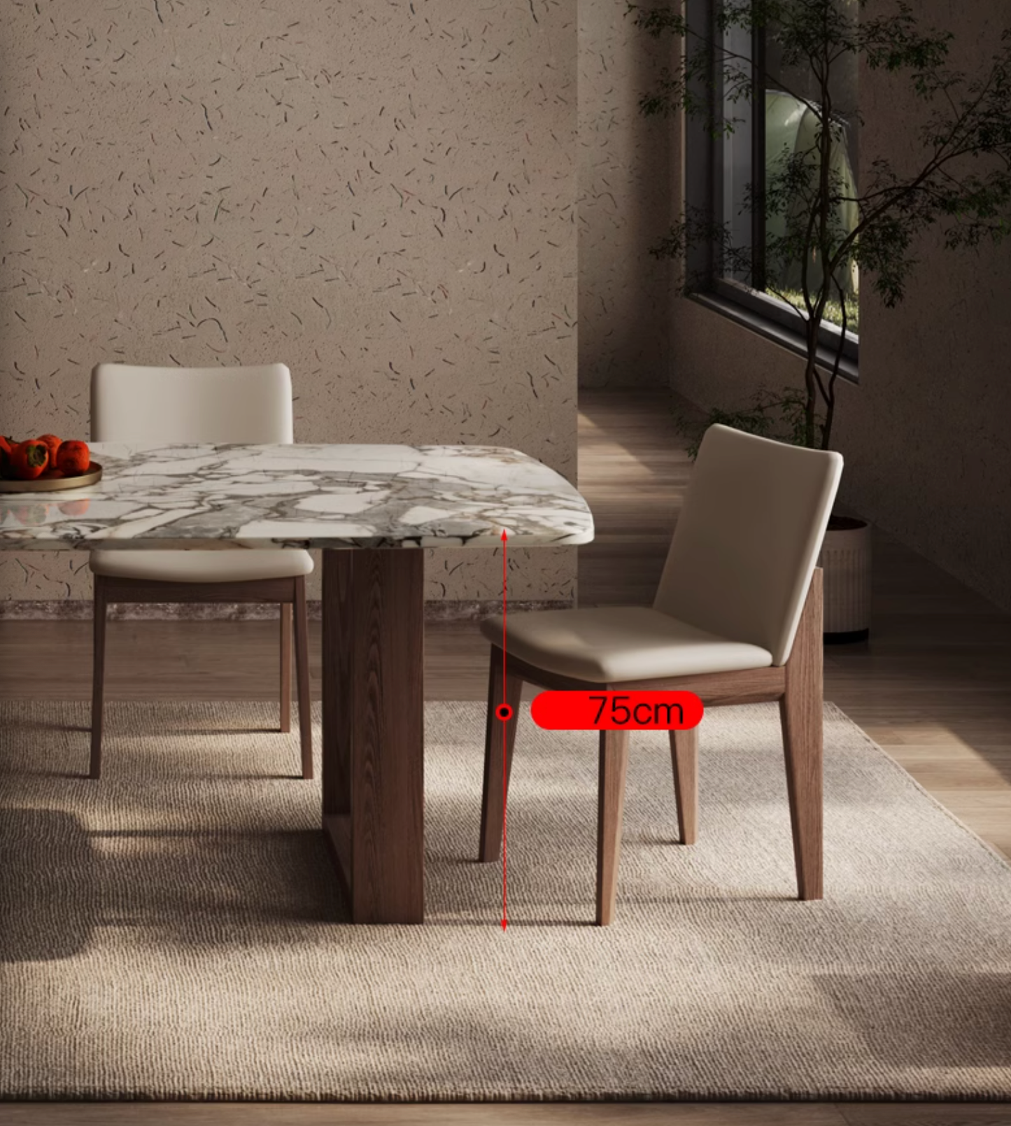 Luxe Dining Company:Donovan Dining Table, Marble