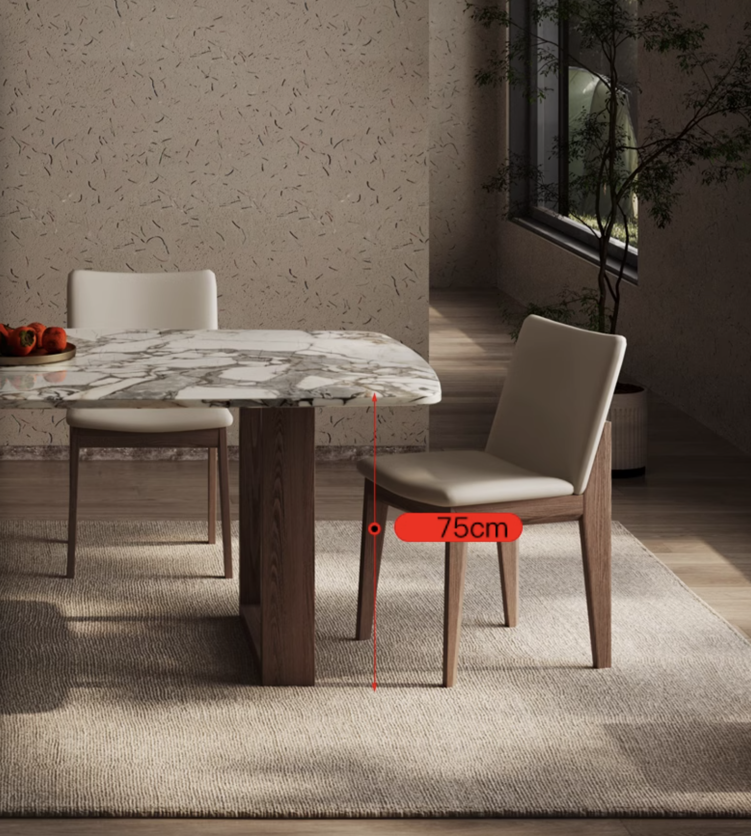 Luxe Dining Company:Donovan Dining Table, Marble