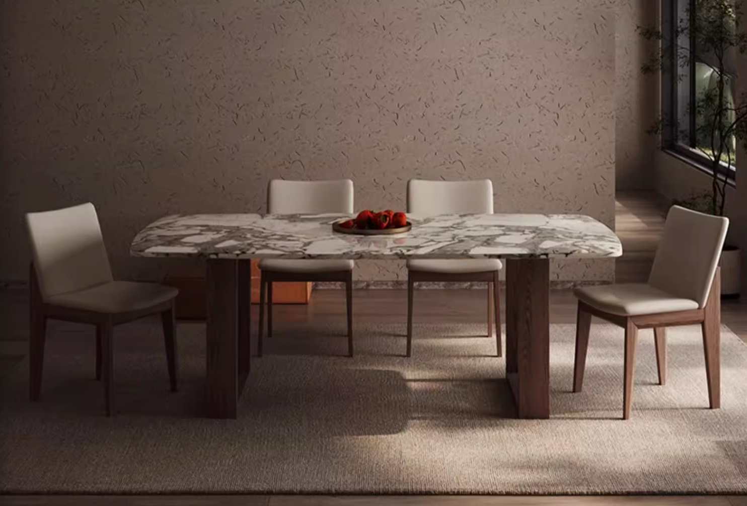 Luxe Dining Company:Donovan Dining Table, Marble